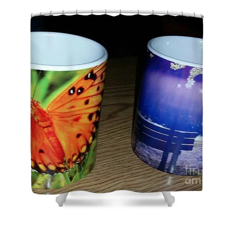 Cups Shower Curtain featuring the photograph Windows From Heaven Products by Matthew Seufer