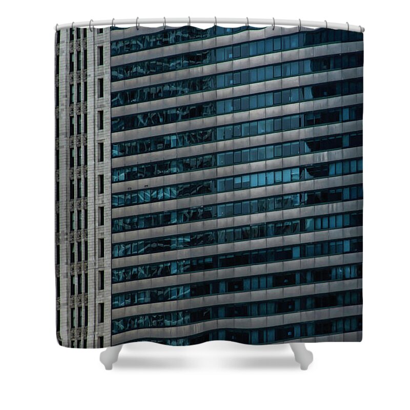 Landscape Shower Curtain featuring the photograph Windy City Perspective II by Michael Nowotny