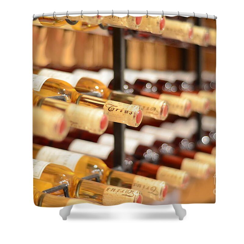 Trius Shower Curtain featuring the photograph Wine anyone? by Laurel Best