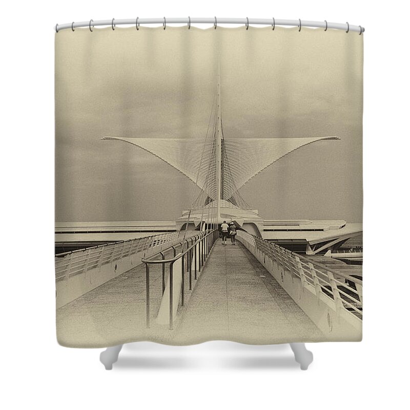 Art Shower Curtain featuring the photograph Wings by Calatrava by Paul LeSage