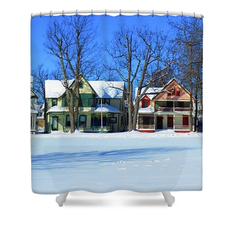 Thousand Islands Shower Curtain featuring the photograph Winter at TI Park by Dennis McCarthy