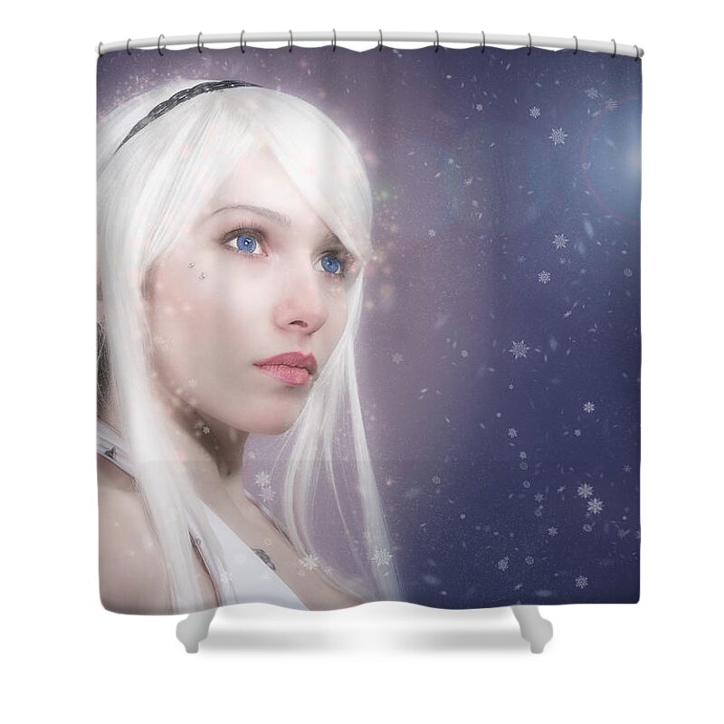 Natural Forms Shower Curtain featuring the photograph Winter Fae by Rikk Flohr