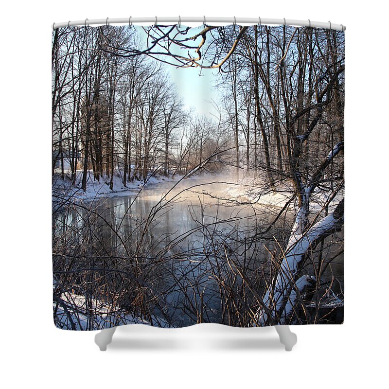 Snow Shower Curtain featuring the photograph Winter Frost by Robert Och