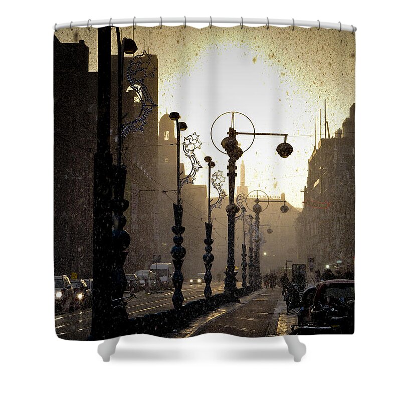 Winter Shower Curtain featuring the photograph Winter in Amsterdam-2 by Casper Cammeraat