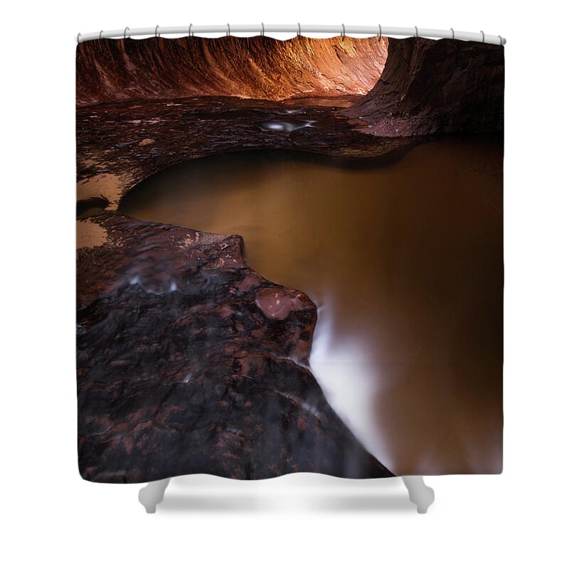 Zion Shower Curtain featuring the photograph Winter Light by Dustin LeFevre