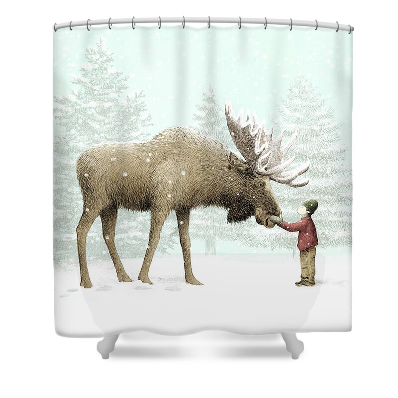 Moose Shower Curtains