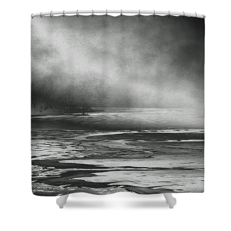 Eerie Shower Curtain featuring the photograph Winter's Song by Steven Huszar