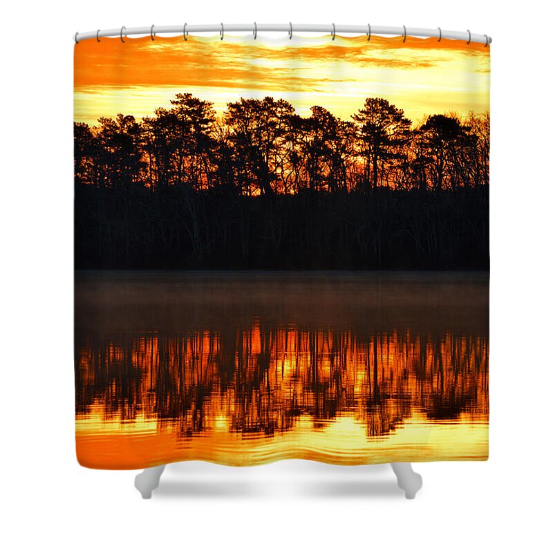 Cape Cod Shower Curtain featuring the photograph Wintry Magic by Dianne Cowen Cape Cod Photography