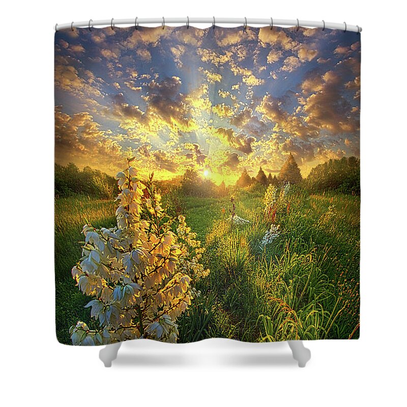 Landscape Shower Curtain featuring the photograph With An Angel By My Side by Phil Koch