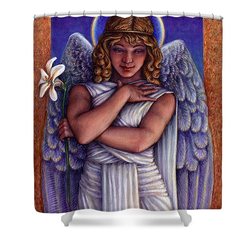 Angel Shower Curtain featuring the painting Witness to Perfection by Jane Bucci