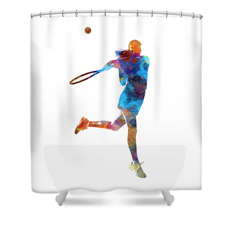Tennis Player Shower Curtains