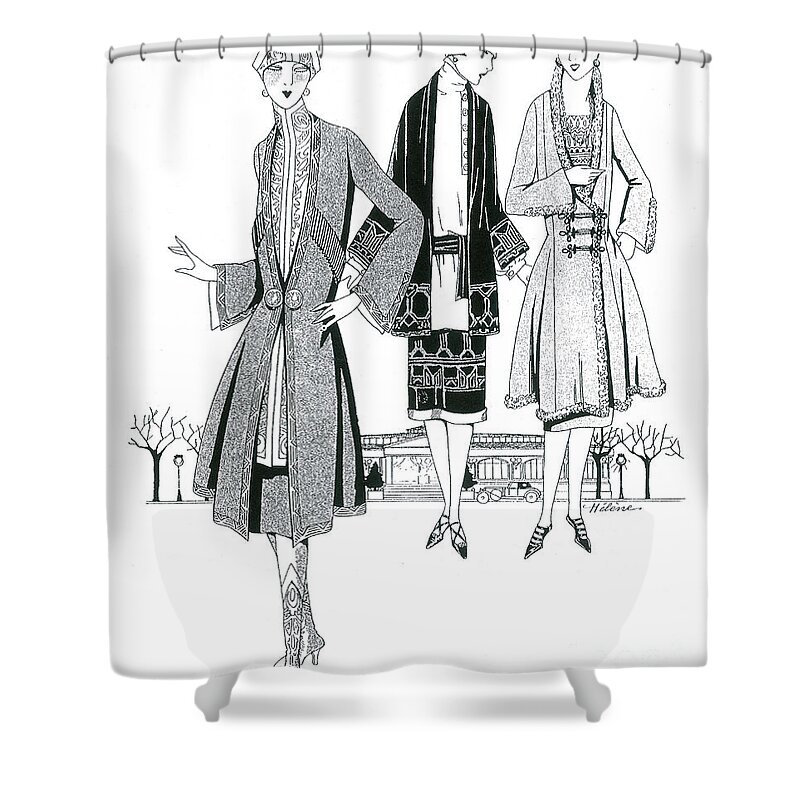 Fashion Shower Curtain featuring the photograph Womens Fashion, 1926 by Science Source