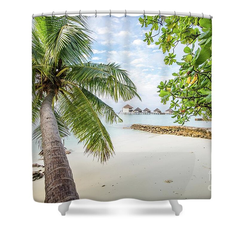 Background Shower Curtain featuring the photograph Wonderful View by Hannes Cmarits