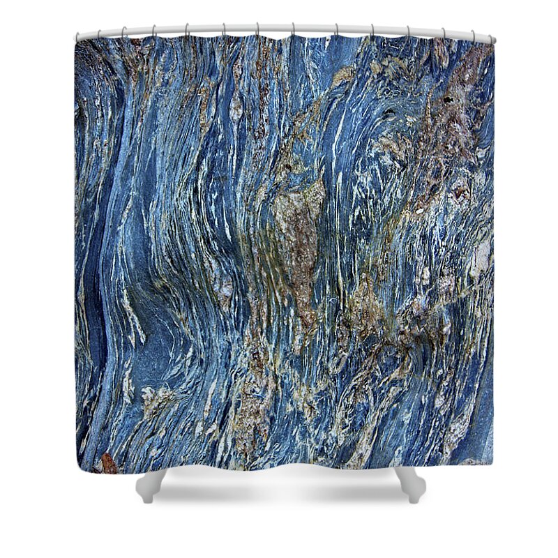 Wood Grain On Rock Shower Curtain featuring the photograph Wood Grain on Rock #1 by Doolittle Photography and Art