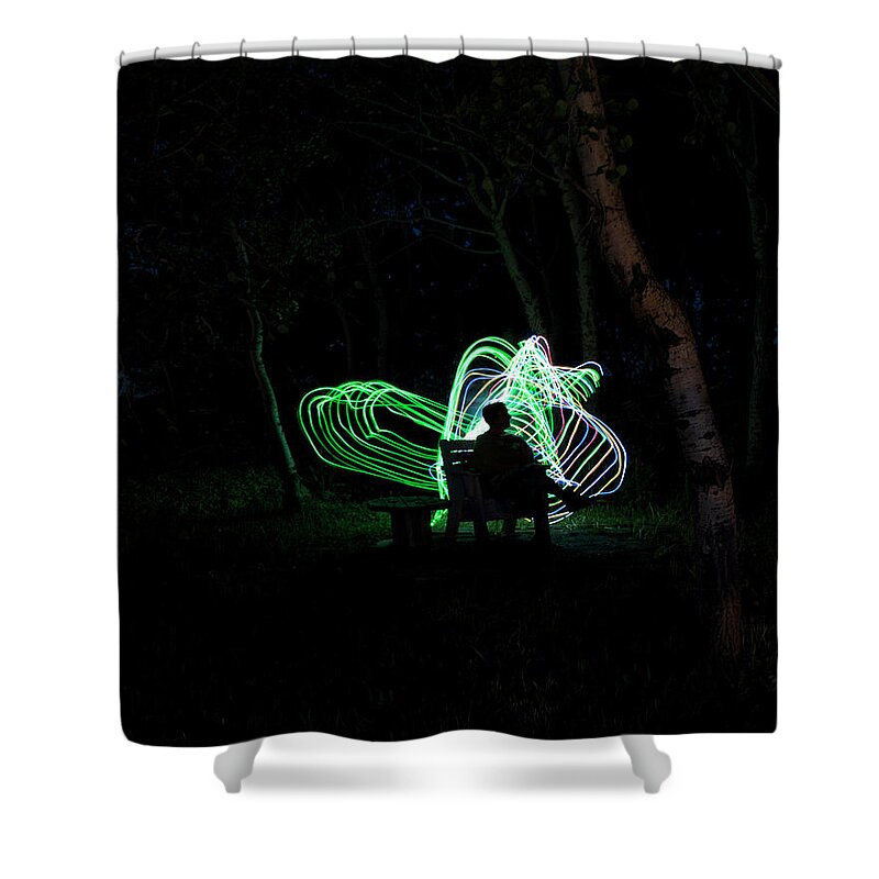 Light Shower Curtain featuring the photograph Woodland Fairies by Ellery Russell