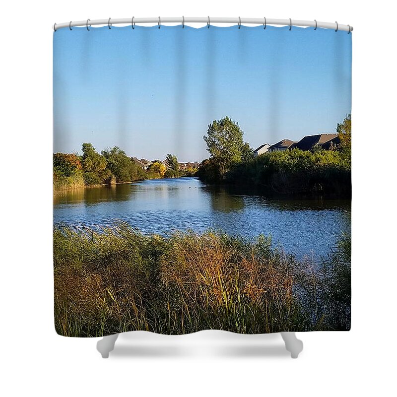 Pond Shower Curtain featuring the photograph Woodland Pond by Vic Ritchey