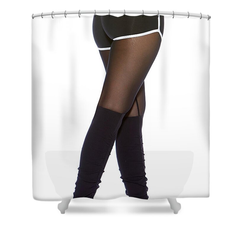 Workout Leggings Shower Curtain by Bombshell Sportswear - Pixels