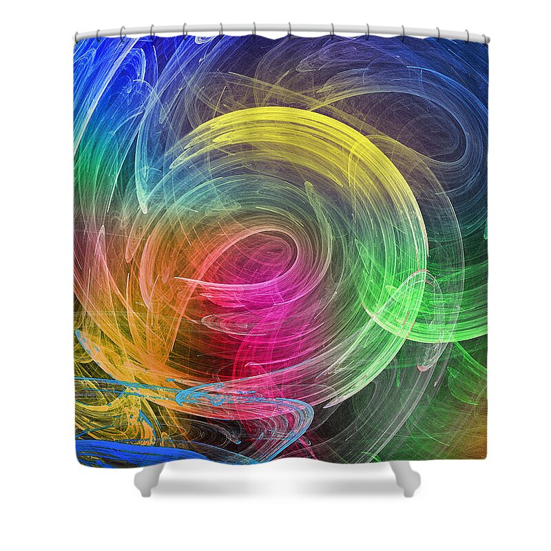 Colourful Shower Curtain featuring the photograph Wormhole by Mark Blauhoefer