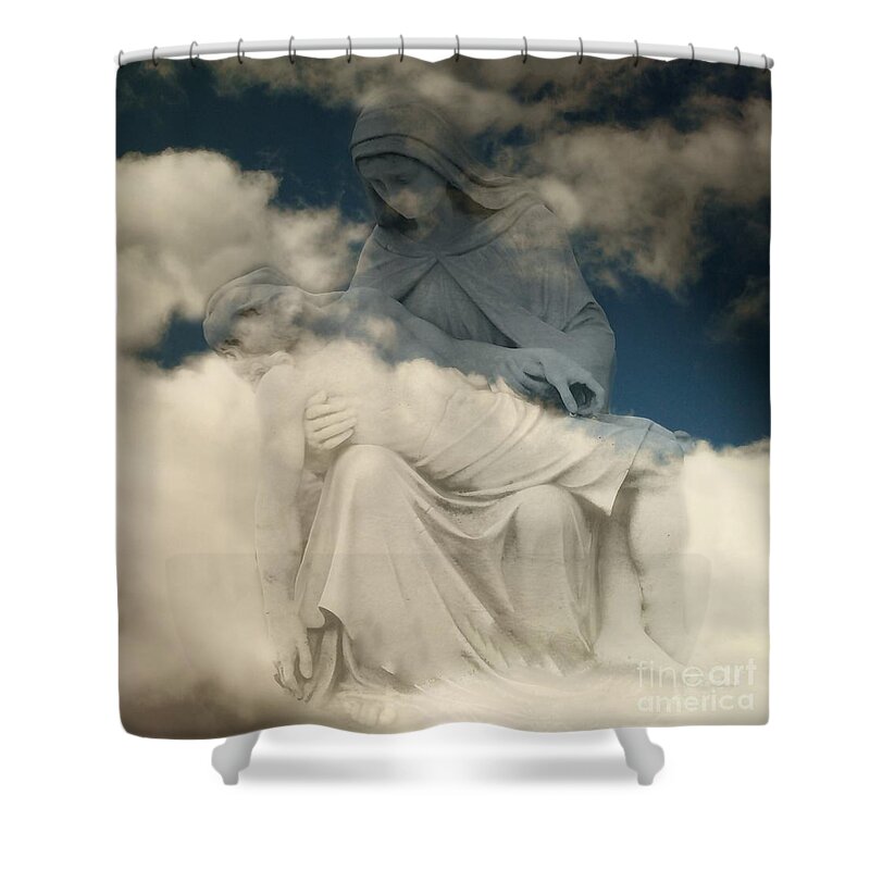 God Shower Curtain featuring the photograph Worship by Raymond Earley