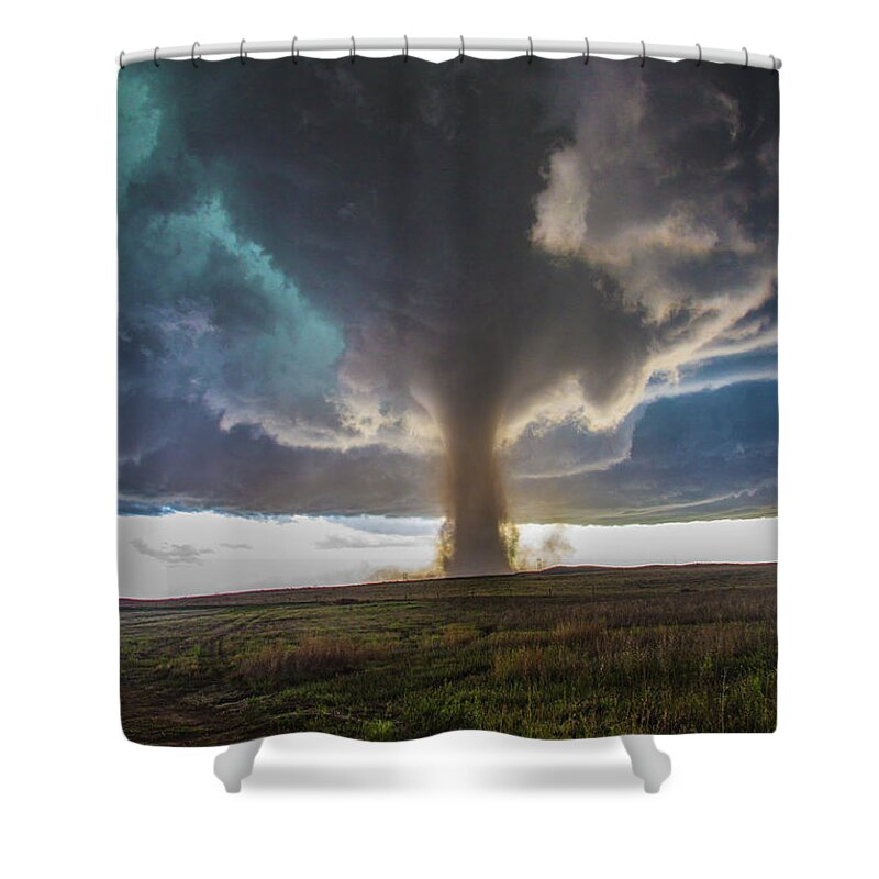 Nebraskasc Shower Curtain featuring the photograph Wray Colorado Tornado 078 by NebraskaSC