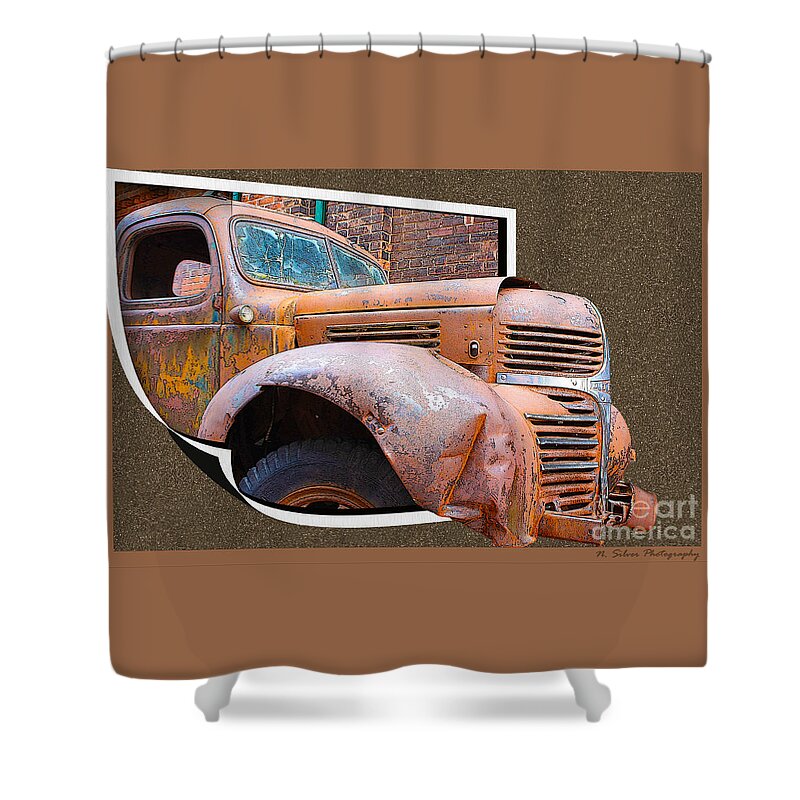 Vintage Shower Curtain featuring the photograph Wrecked by Nina Silver