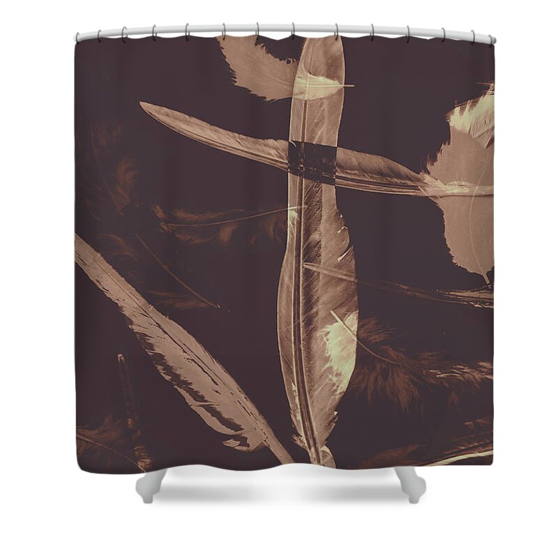 Background Shower Curtain featuring the digital art Writers guild abstract by Jorgo Photography