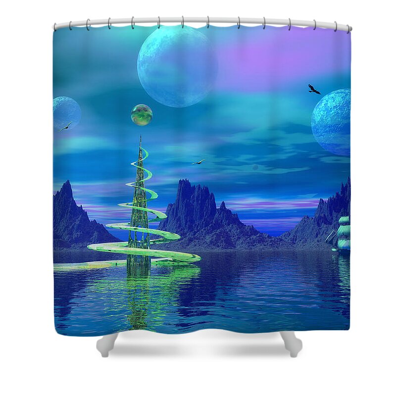 Strange Shower Curtain featuring the photograph Xyxus by Mark Blauhoefer
