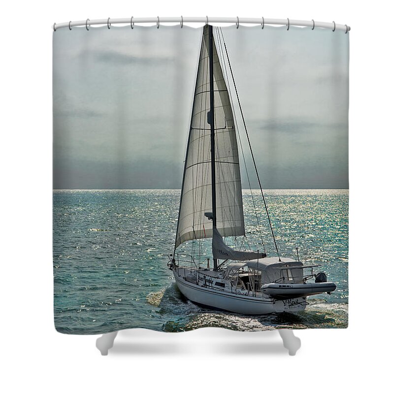 Y-knot Shower Curtain featuring the photograph Y-Knot Heads Out by Christopher Holmes