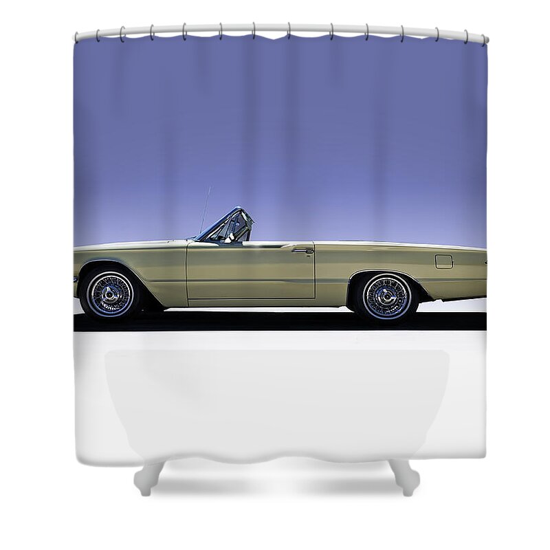 Classic Shower Curtain featuring the digital art Yellow Bird by Douglas Pittman