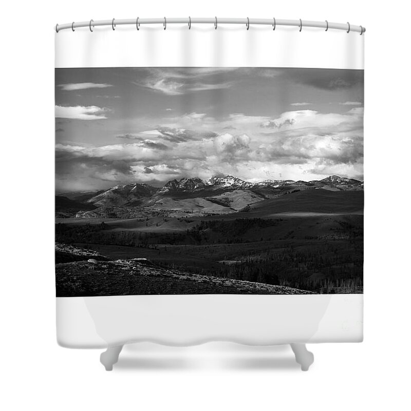 Yellowstone National Park Shower Curtain featuring the photograph Yellowstone National Park Scenic by Greg Kopriva