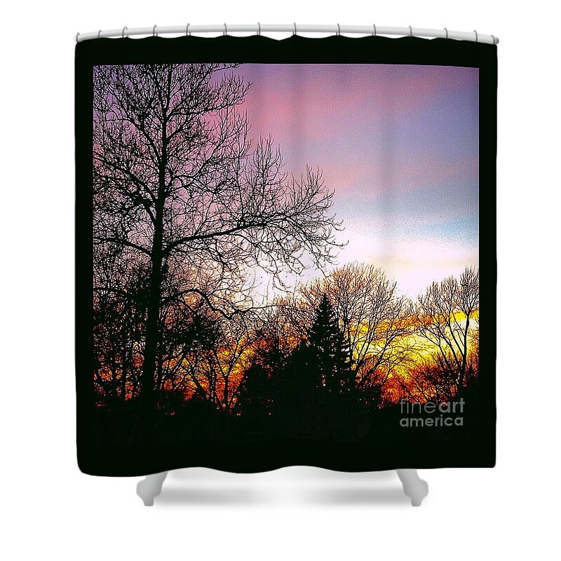 Frank J Casella Shower Curtain featuring the photograph Yesterday's Sky by Frank J Casella