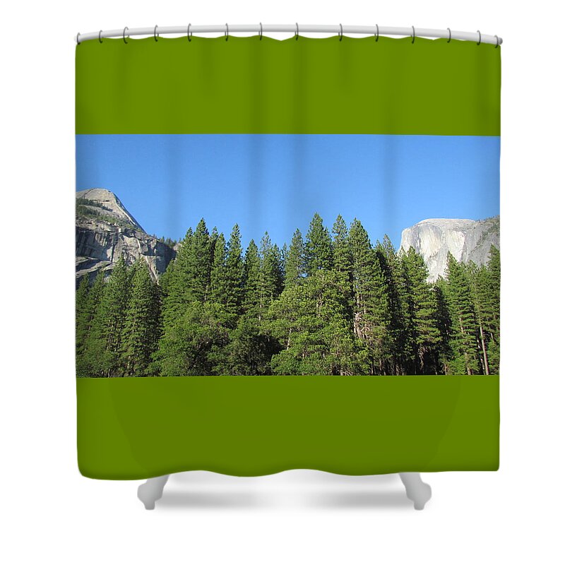 Yosemite Shower Curtain featuring the photograph Yosemite Domes by Derek Ryan Jensen