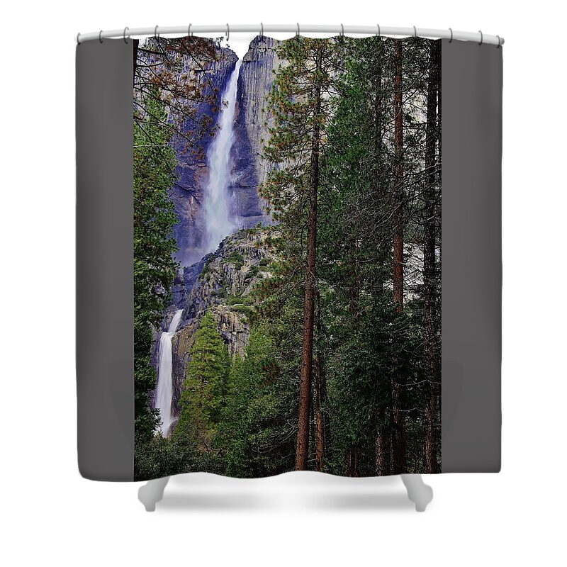 Yosemite Fallls Shower Curtain featuring the photograph Yosemite Falls C by Phyllis Spoor