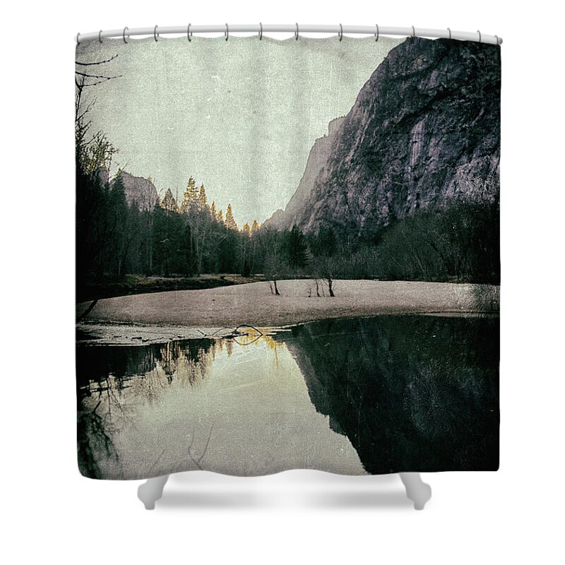 Yosemite Shower Curtain featuring the photograph Yosemite Valley Merced River by Lawrence Knutsson