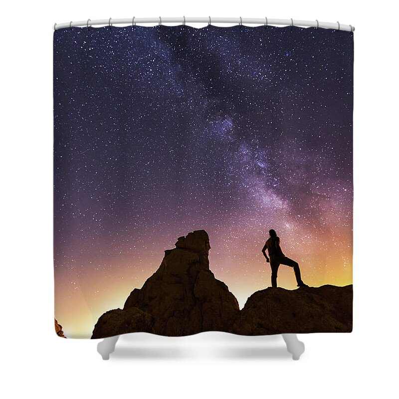 Milkyway Shower Curtain featuring the photograph You Cant Take The Sky From Me by Tassanee Angiolillo