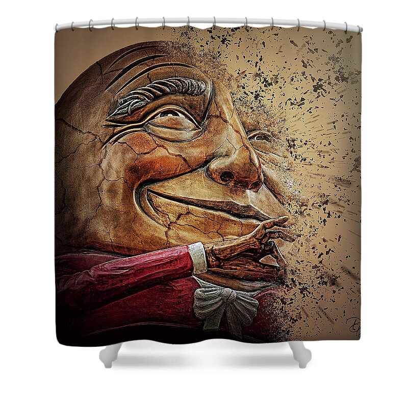 Altered Reality Shower Curtain featuring the photograph You Crack Me Up by Debra Boucher
