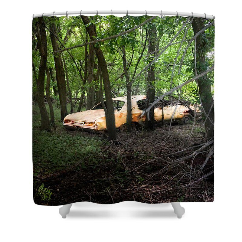 Abandoned Shower Curtain featuring the photograph Your automobile gonna fall apart by Micah Offman