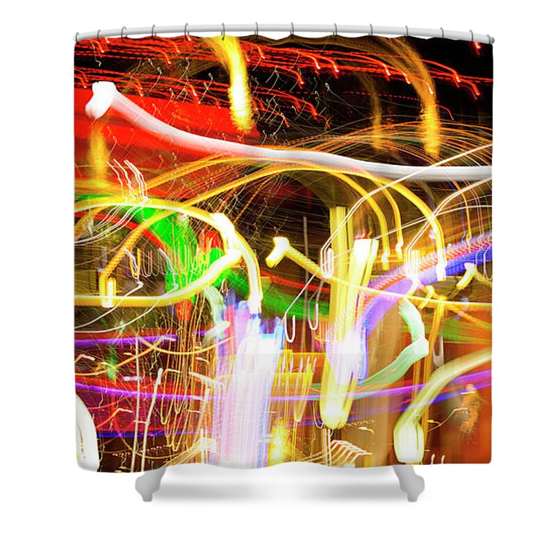 Electrifying-color Shower Curtain featuring the photograph Your Life Has Touched So Many The Outcome You Will Know by Acropolis De Versailles