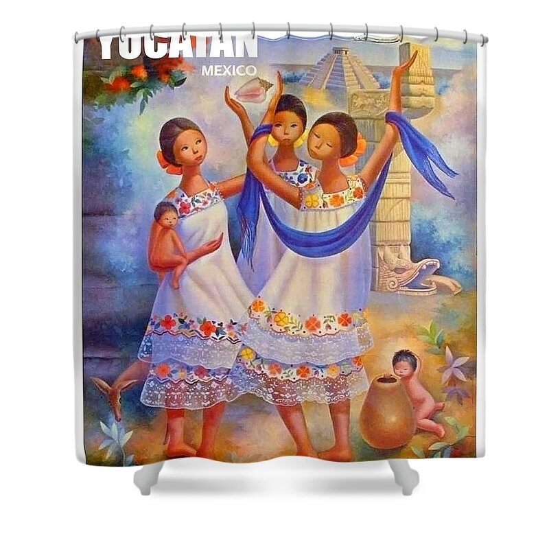 Mexico Yucatan Shower Curtains