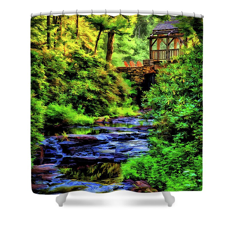 Art Shower Curtain featuring the photograph Zen at Dawn by Monroe Payne