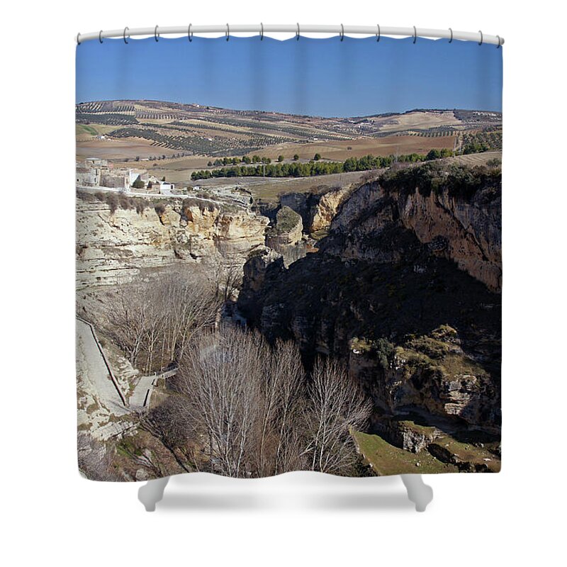 Spain Shower Curtain featuring the photograph Alhama de Granada #1 by Rod Jones