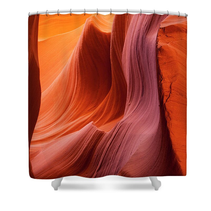 Tranquility Shower Curtain featuring the photograph Antelope Canyon, Page, Arizona #1 by Paul Souders