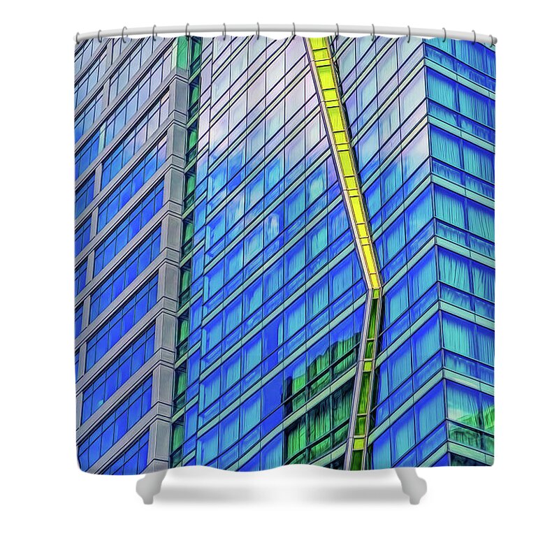 Abstract Shower Curtain featuring the photograph Architectural Abstract #1 by Robert FERD Frank