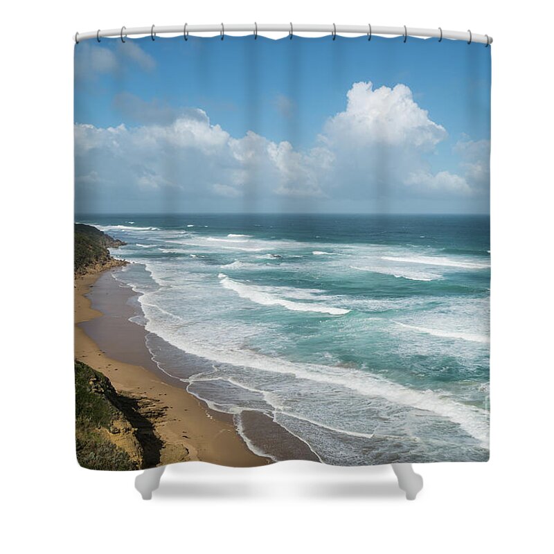 Apollo Bay Shower Curtain featuring the photograph Australia coastline #1 by Didier Marti