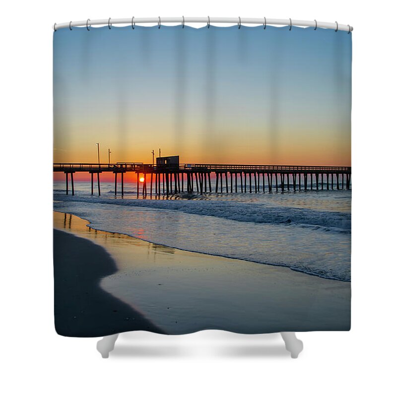Avalon Shower Curtain featuring the photograph Avalon Pier at 32nd Street #1 by Bill Cannon