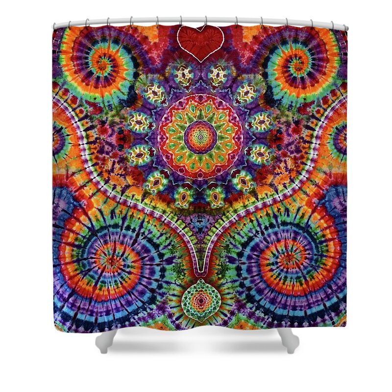 Rob Norwood Ice Dyed Tapestries Shower Curtain featuring the digital art Billy's Tap by Rob Norwood