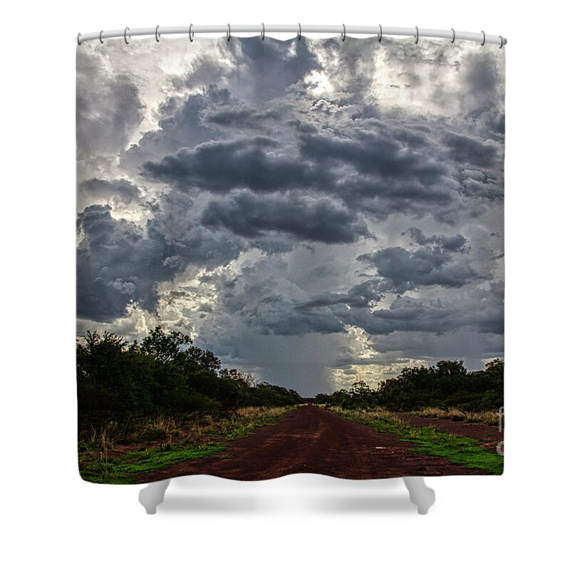 Brewing Storm Shower Curtain featuring the photograph Brewing Storm #1 by Douglas Barnard