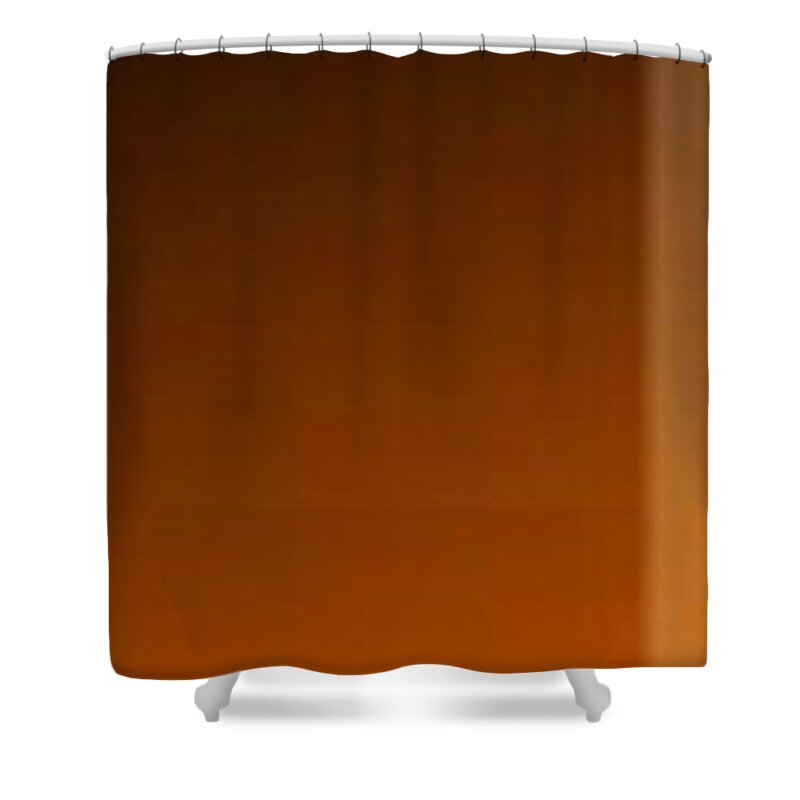 Oil Shower Curtain featuring the painting Brown Totem #1 by Archangelus Gallery