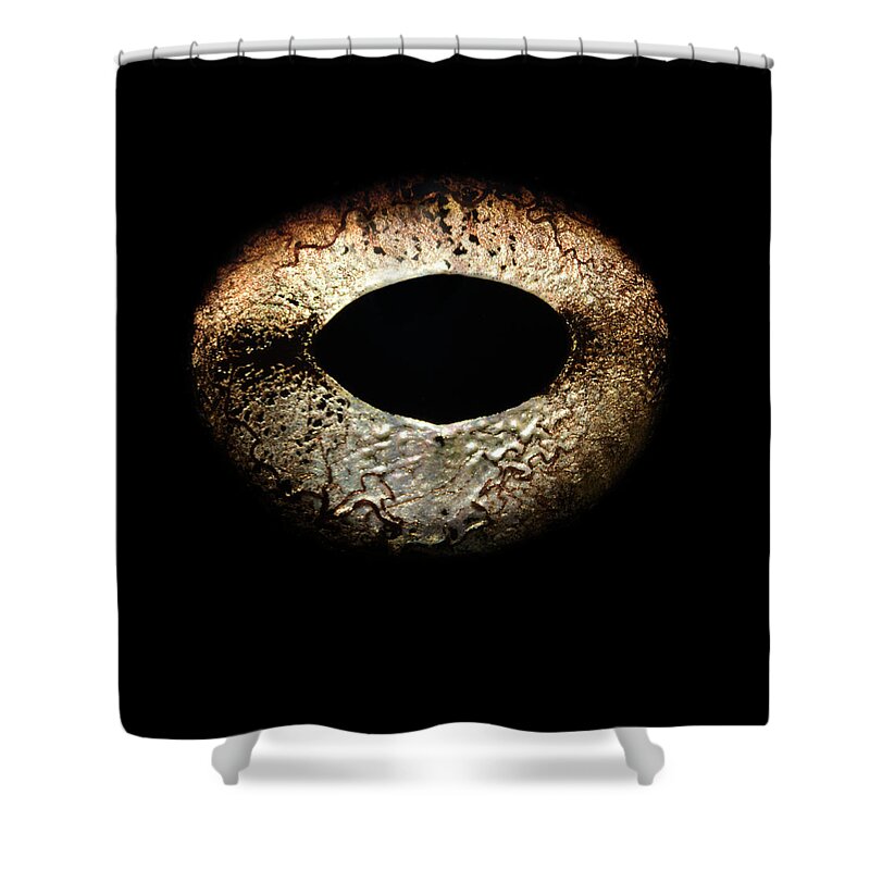 Eyesight Shower Curtain featuring the photograph Bullfrogs Eye, Close-up #1 by Jonathan Knowles