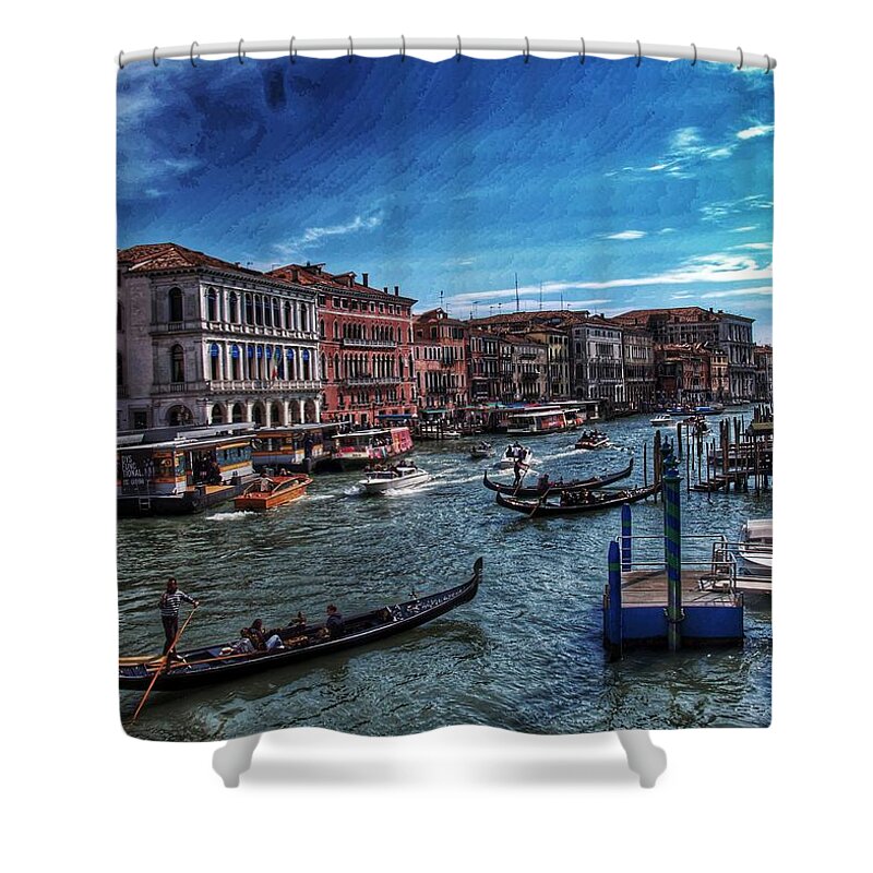  Shower Curtain featuring the photograph Canal #1 by Al Harden